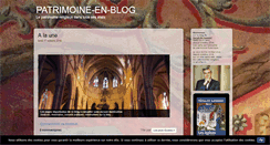 Desktop Screenshot of patrimoine.blog.pelerin.info